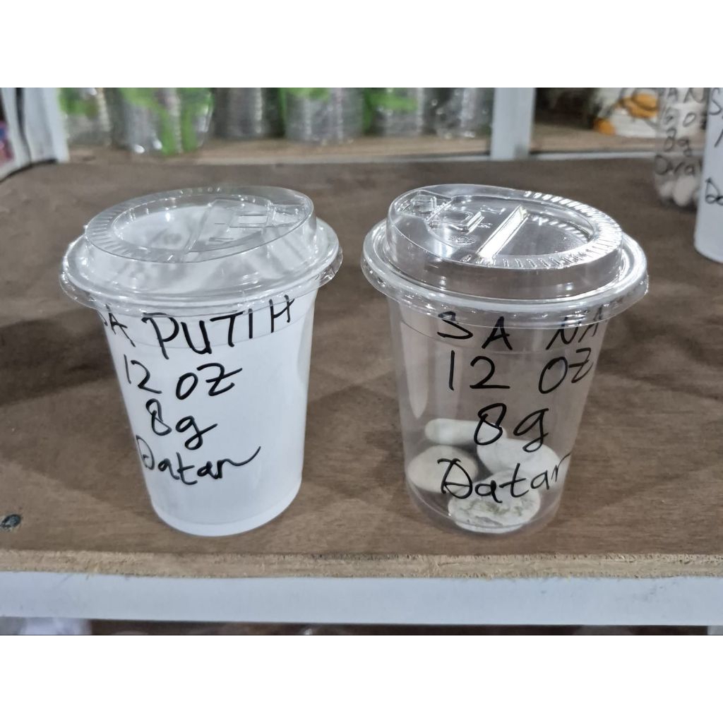 ECR2026 SA ยี่ห้อ pp Cup ไม่มีฝา 12oz แบน/รี 8gram (ธรรมชาติและขาว) 16oz แบน/รี 8gram (ธรรมชาติและขา