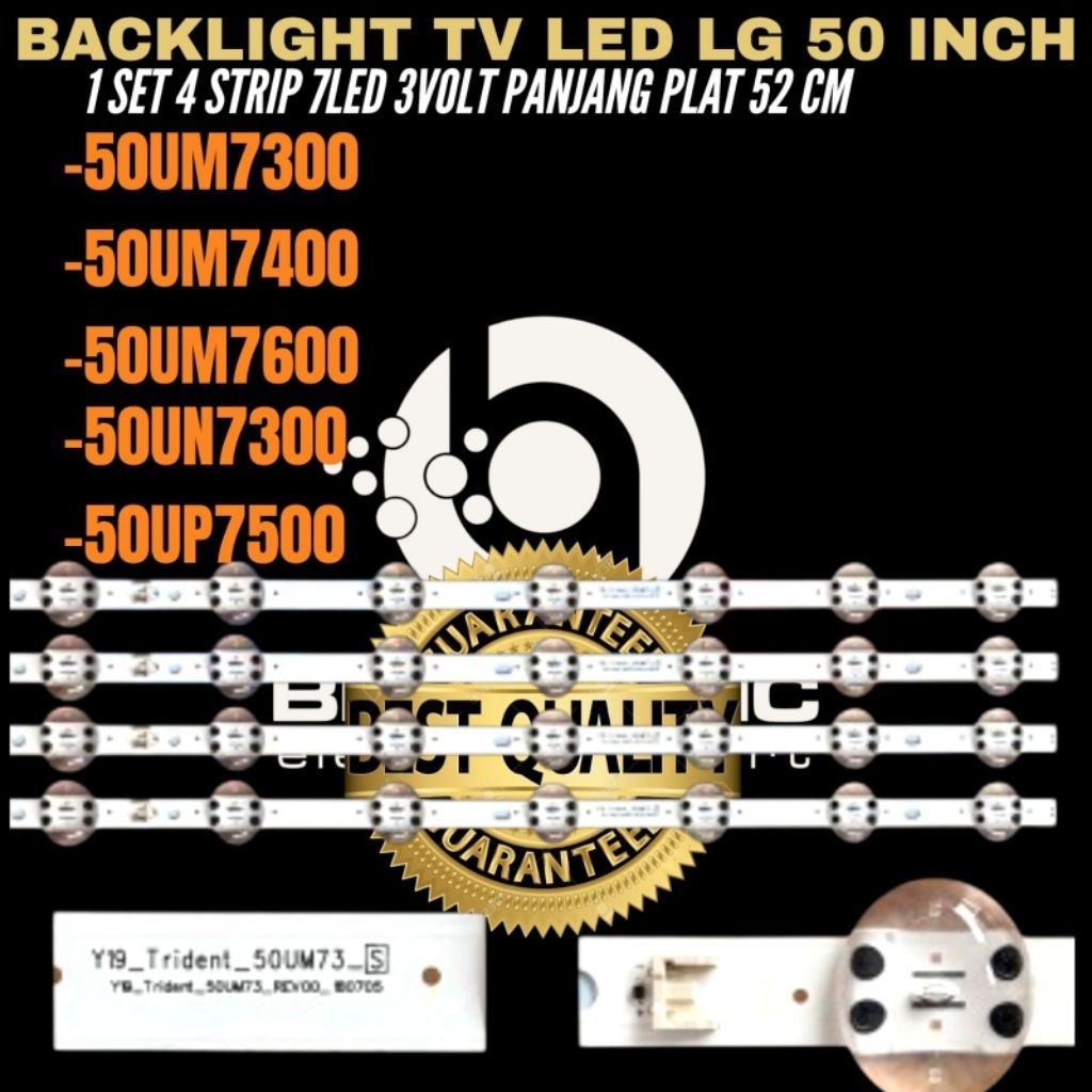 LG 50 INCH TV BACKLIGHT 50UM7300- 50UM7400- 50UM7600- 50UN7300- 50UP7500 LG 50 INCH TV BACKLIGHT