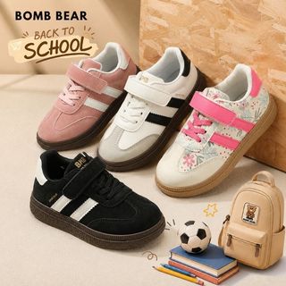 Bomb Bear Sepatu Sneakers Anak Laki Perempuan Hitam Back to School TK SD Ringan Sporty YNDDT-3303