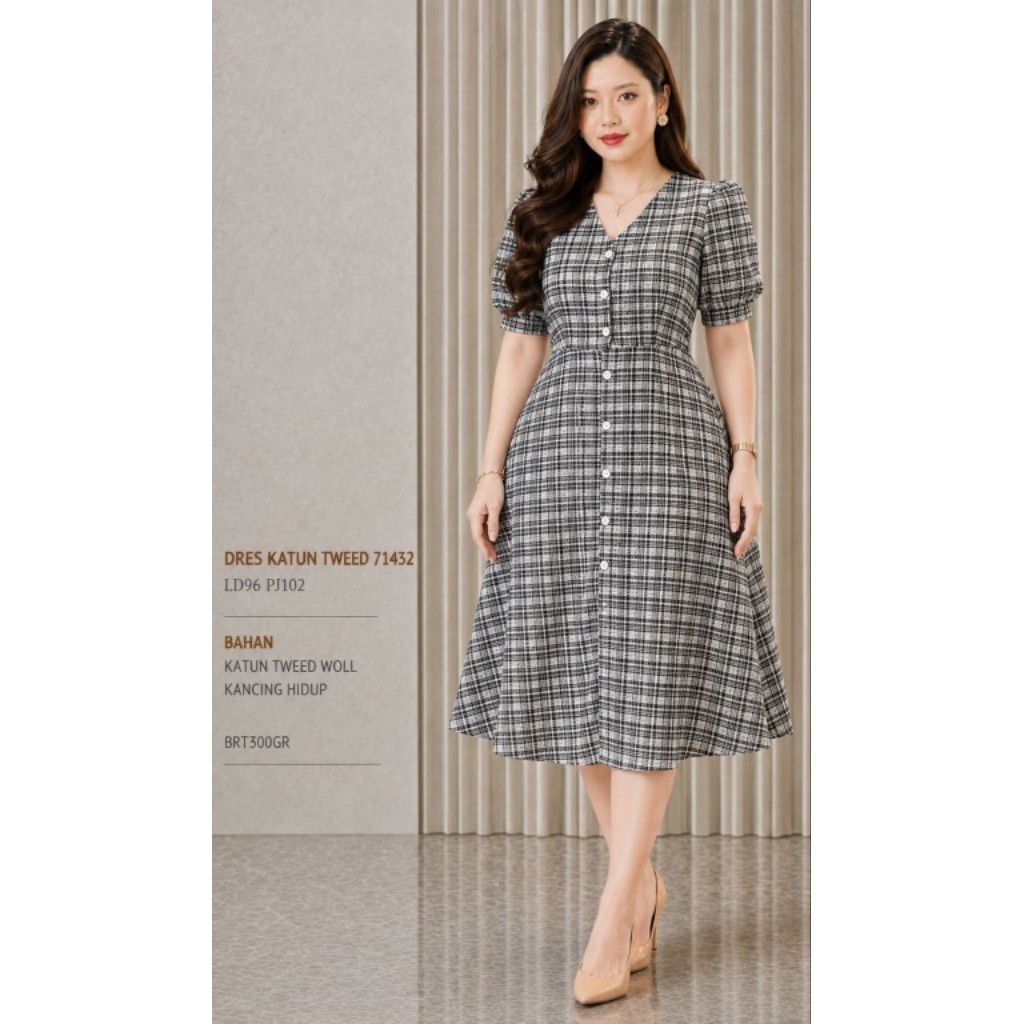 KATUN TWEED COTTON DRESS 71432 300GR