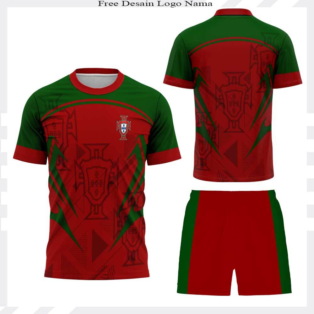 Cool Portugal Supporter T-Shirt Set - Fantasy Portugal Fullprinting Jersey