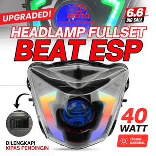 HEADLAMP FULLSET BEAT ESP 2017–2019 AYOTO PROJIE BILED WELCOME LIGHT SEIN STOPLAMP RUNNING RGB PLUG AND PLAY