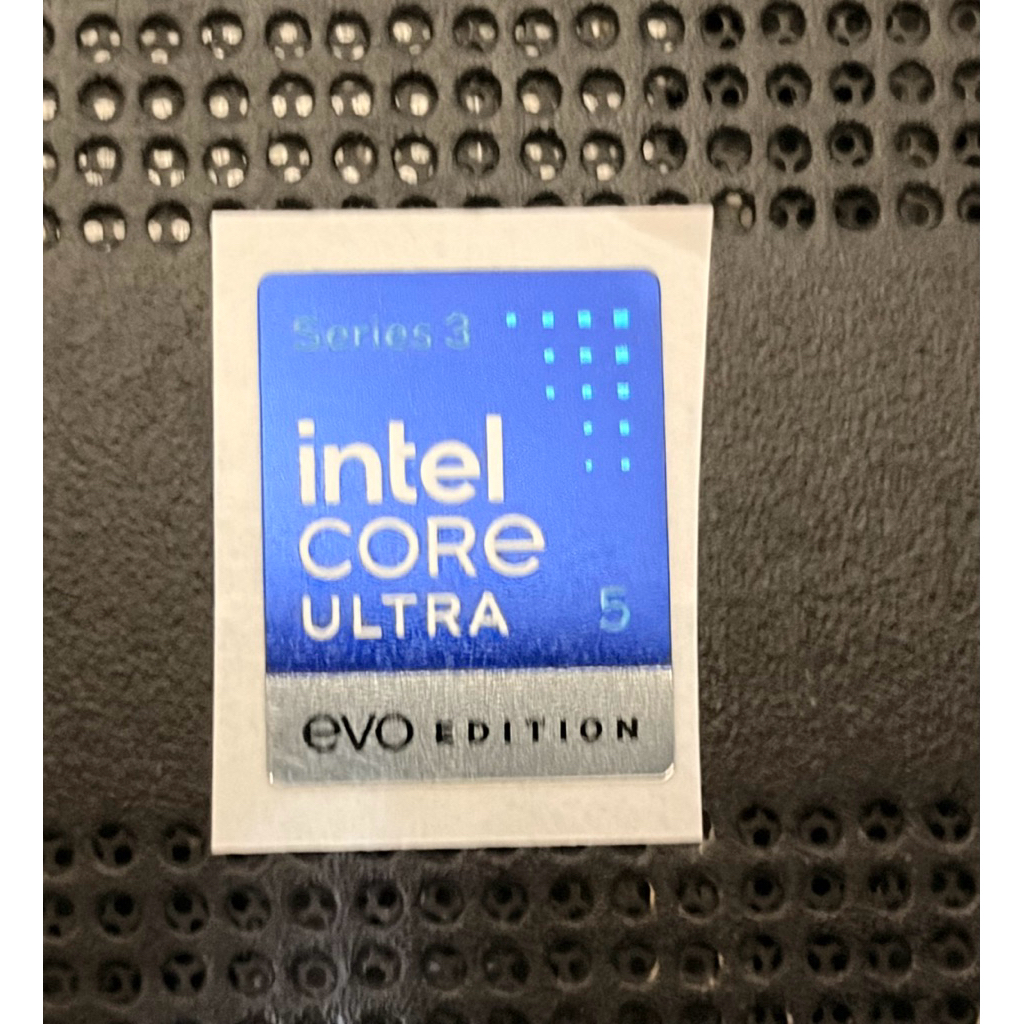 สติ๊กเกอร์โลโก้ intel Core Ultra 5 series 3 EVO Edtion ขนาดเล็กดั้งเดิม