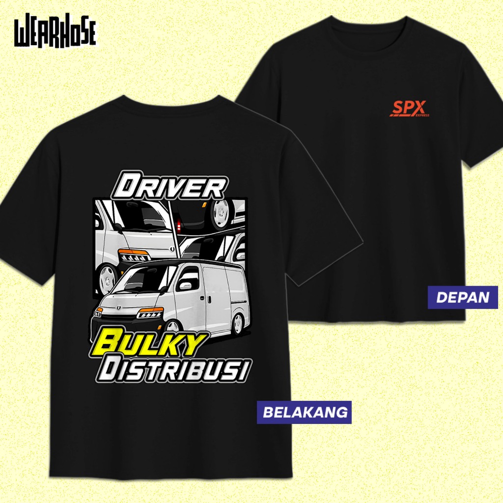 SPX SHOPEE EXPRESS GRAN MAX รถเสื้อยืด SPX Courier เสื้อยืด Distro Unisex ผู้ชายผู้หญิงผู้ใหญ่สวมใส่