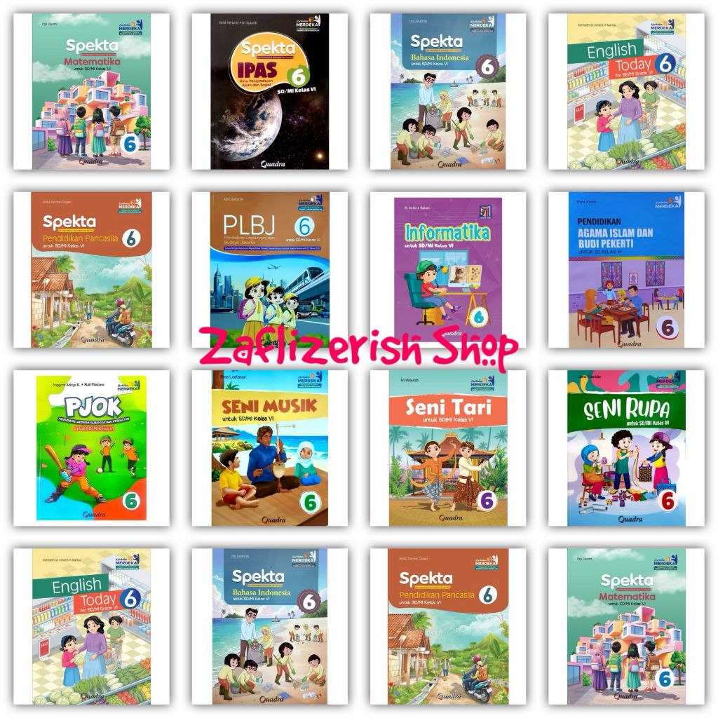 QUADRA - SPECTA BOOK สําหรับโรงเรียนประถมศึกษาชั้นประถมศึกษาปีที่ 6/อิสลามโรงเรียนประถมศึกษาการบ่มอิ