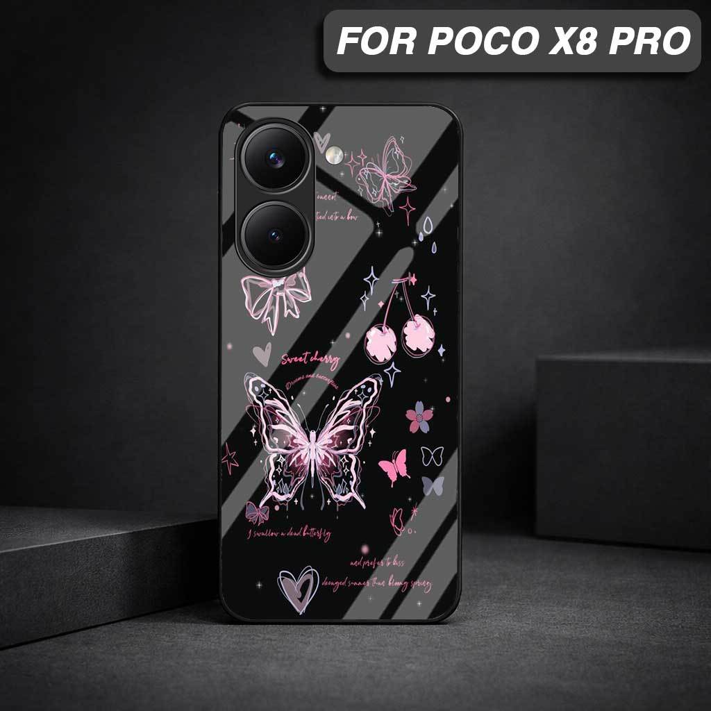 HP POCO X8 PRO Glass Softcase - เคสโทรศัพท์ POCO X8 PRO เคสล่าสุด [M364] POCO Case - Cool Aesthetic 