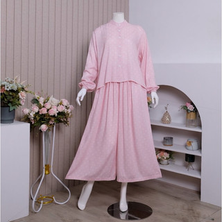 ZORAYA Zemia Set Piyama Rayon Premium Busui Bumil OneSet Kulot Setelan Panjang