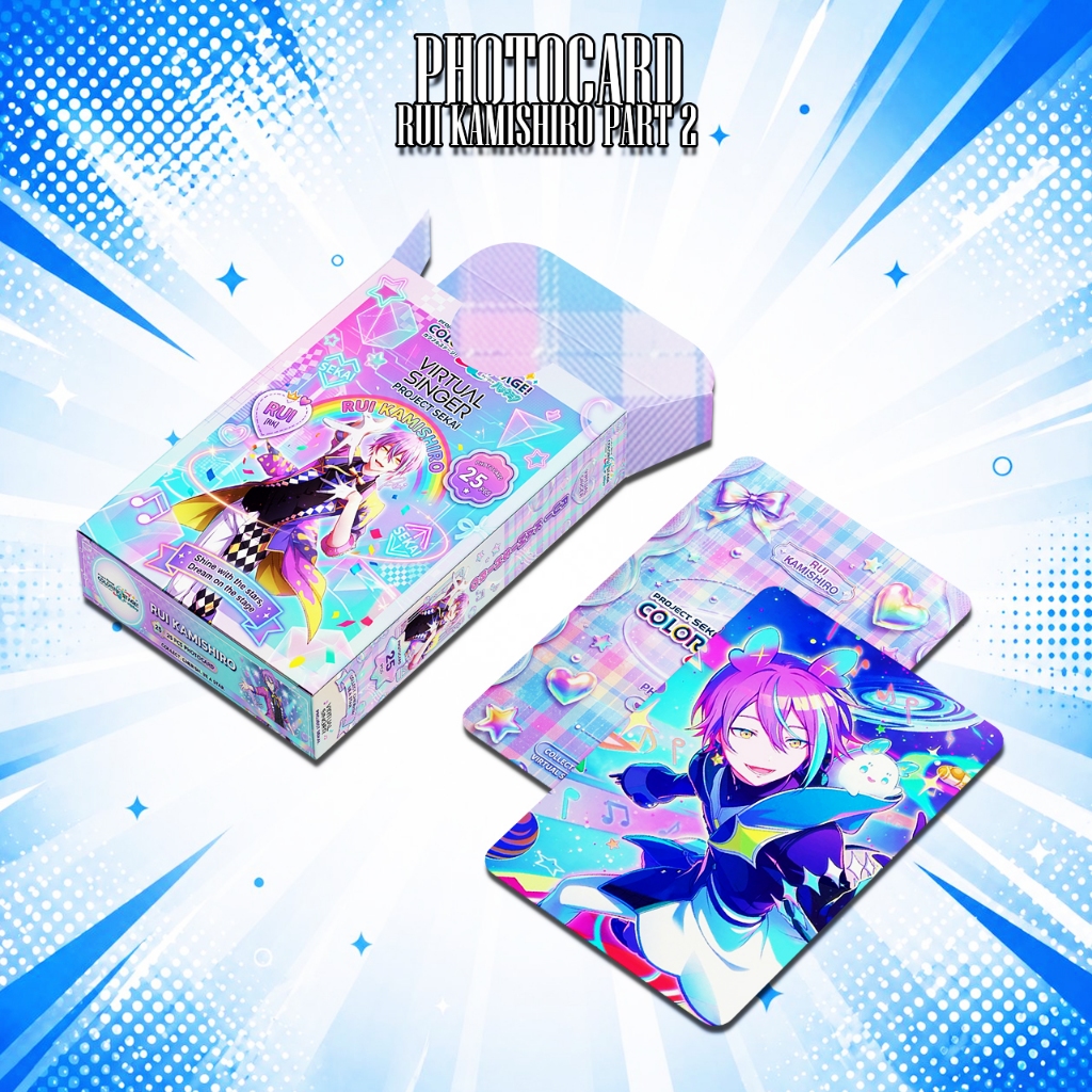 SINGER RUII KAMISHIRO PROJECT SEKAI PREMIUM VIRTUAL PHOTOCARD SET 1 PACK LIMITED EDITION