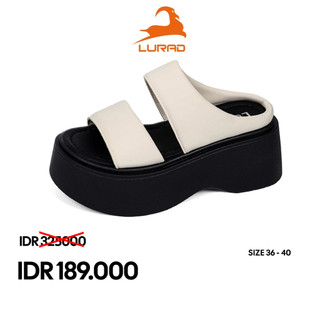 LURAD Sandal Wanita Wedges Hak Tinggi Sendal Cewek Hangout Modis Pesta Sandal Fashion WL2475