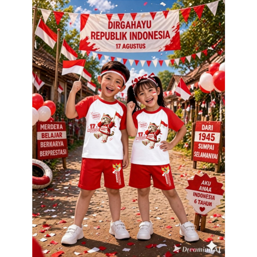 AS_STORE99 - CHILDRENS SUITS KICAU MANIA 17 AUGUST INDEPENDENCE DAY / LATEST MERPUT RAGLAN T-SHIRT S