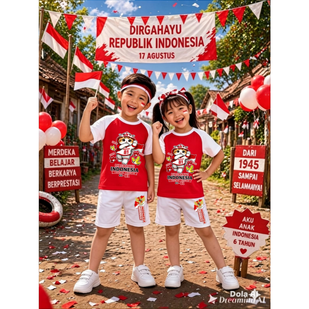 AS_STORE99 - CHILDRENS SUITS KICAU MANIA 17 AUGUST INDEPENDENCE DAY / LATEST PUTMER RAGLAN T-SHIRT S