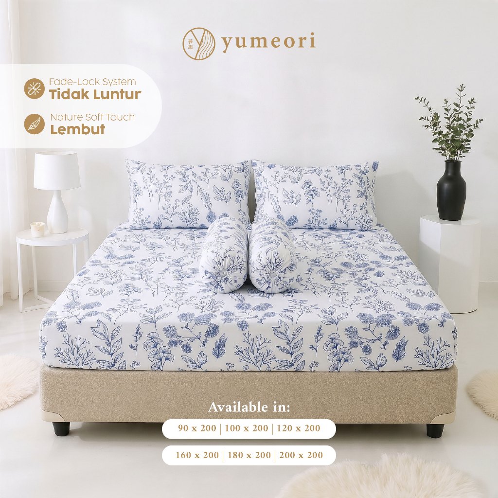 Yumeori - SAYASI [ชุดแผ่นเปล่า] ผ้าปูที่นอนสุนทรียศาสตร์นามธรรมที่ทันสมัยเรียบง่ายนุ่มเย็นคุณภาพพรีเ