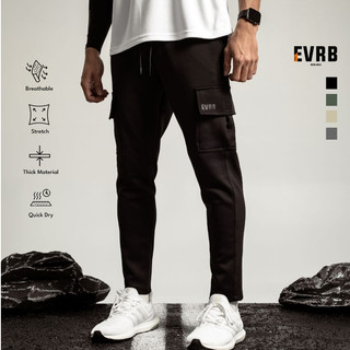EVRB Celana Panjang Pria Joger Cargo M-XXL Training Pants Jogger Soft Scuba