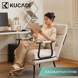 KUCADI [Bengiriman Dari Kalimantan] Sofa Lipat Kursi Sofa Lipat Multifungsi Kursi Santai Nyaman Kursi Rebahan Tempat Tidur Lipat Minimalis Tech Fabric Putih [ Garansi 5 Tahun ]