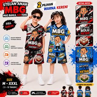 SETELAN ANAK MOTIF TERBARU MBG UMUR 3-12 TAHUN