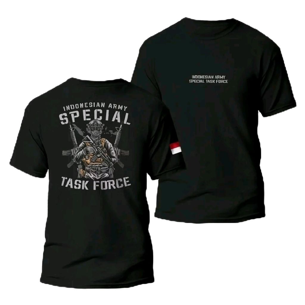 เสื้อยืด INDONESIAN ARMY พิเศษ TASK FORCE ARMY MOTIF