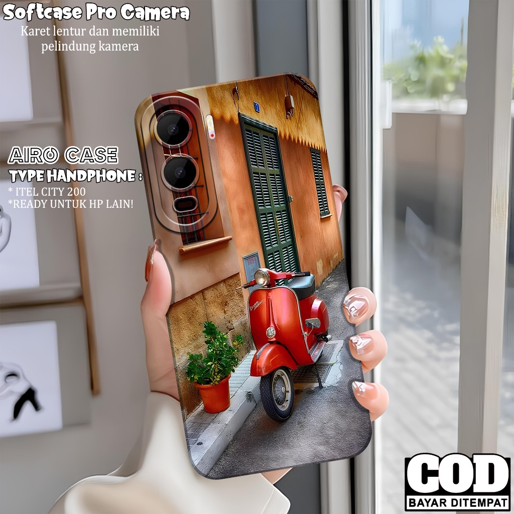 เคส HP ล่าสุด ITEL CITY 200 - เคส ITEL CITY 200 - เคสแฟชั่น Vespa - เคส ITEL CITY 200 - Pro Camera S