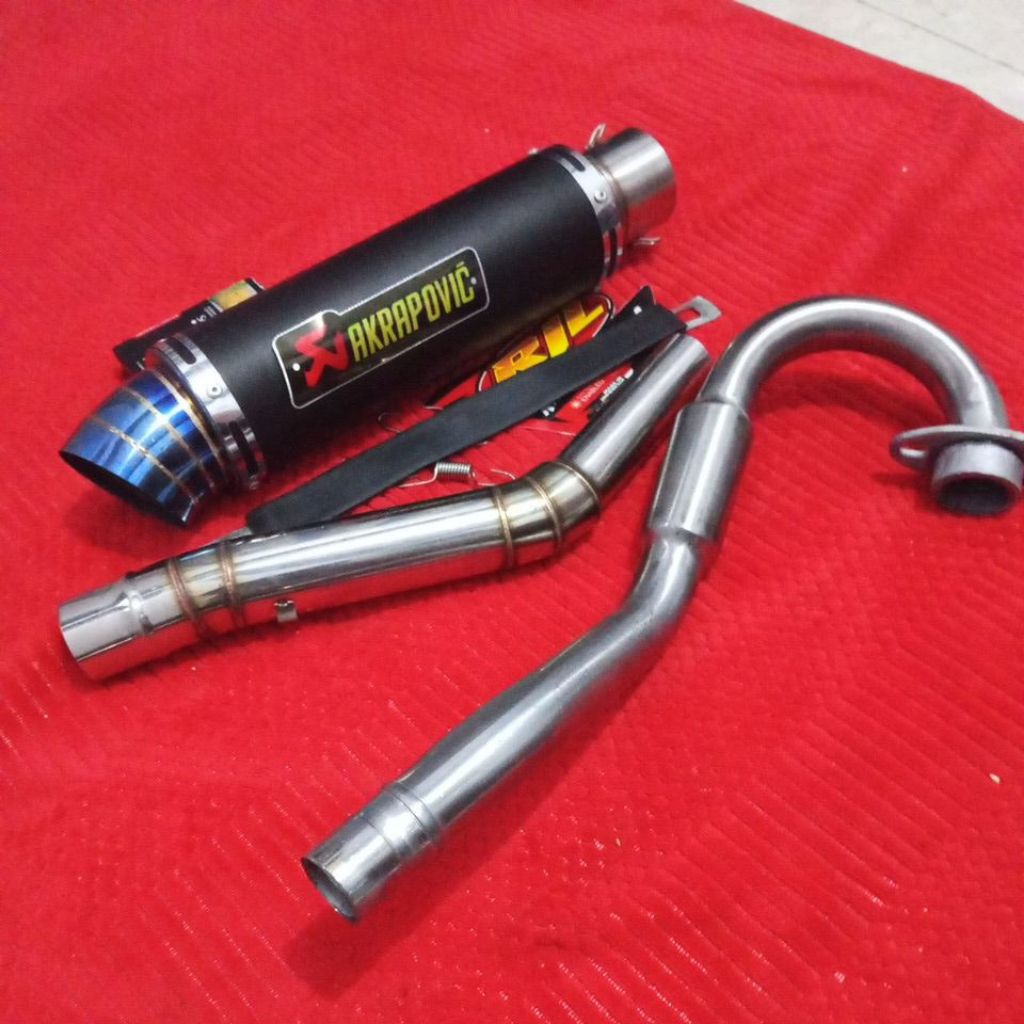 ท่อไอเสีย xr 150 xr 200 xtz 125 klx 150 crf 150 wr 155 akrapovic 51mm ท่อไอเสีย
