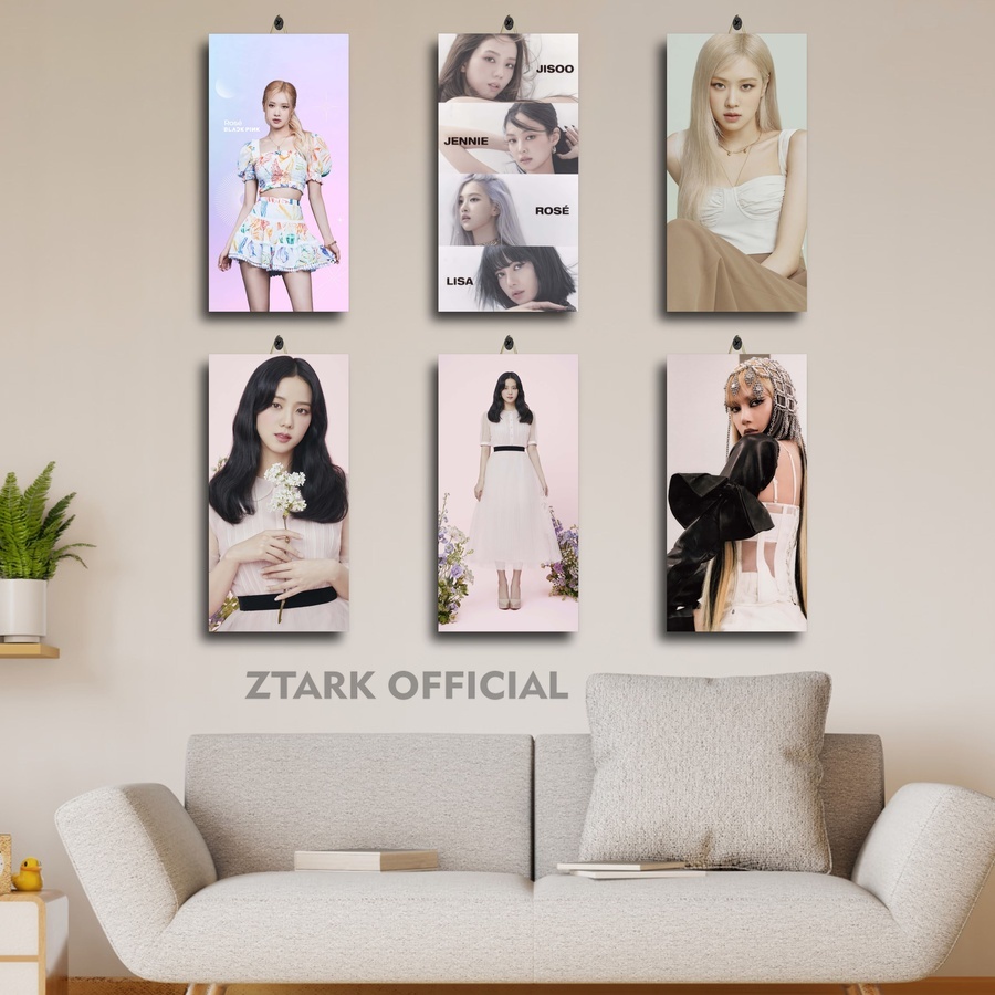 สมาชิก Blackpink Kpop ตกแต่งห้อง | โปสเตอร์ Kpop Lisa Blackpink | โปสเตอร์ติดผนัง |JOD/LNCPZ