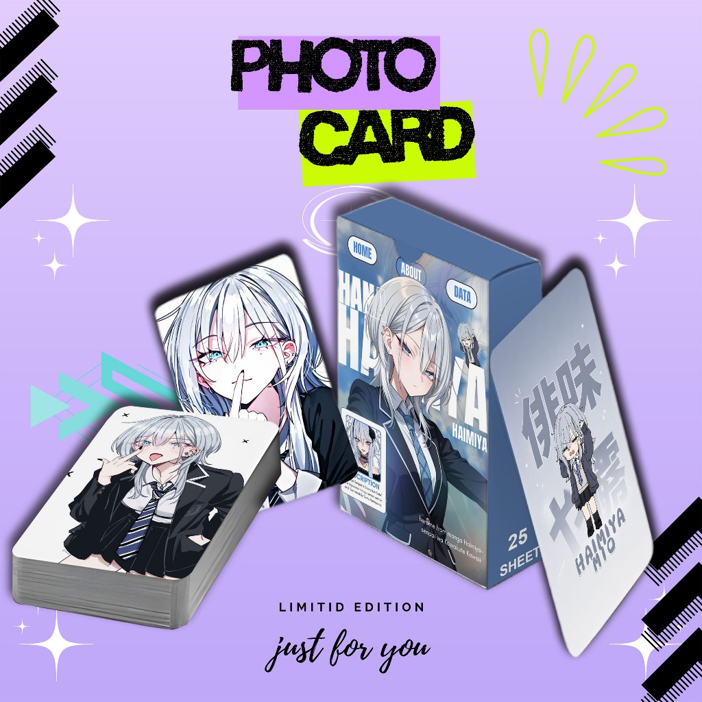 ใหม่ล่าสุด PHOTOCARD SET MIO HAIMIYA Haimiya-senpai wa Kowacute Kawaii PREMIUM คือ 25 แผ่นฟรีกล่อง