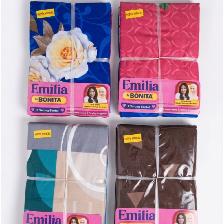 [5 SET PACKAGE] EMILIA PILLOWCASE CONTAINS 2 ชิ้น, BONITA EMILIA PILLOWCASE, EMILIA PILLOWCASE