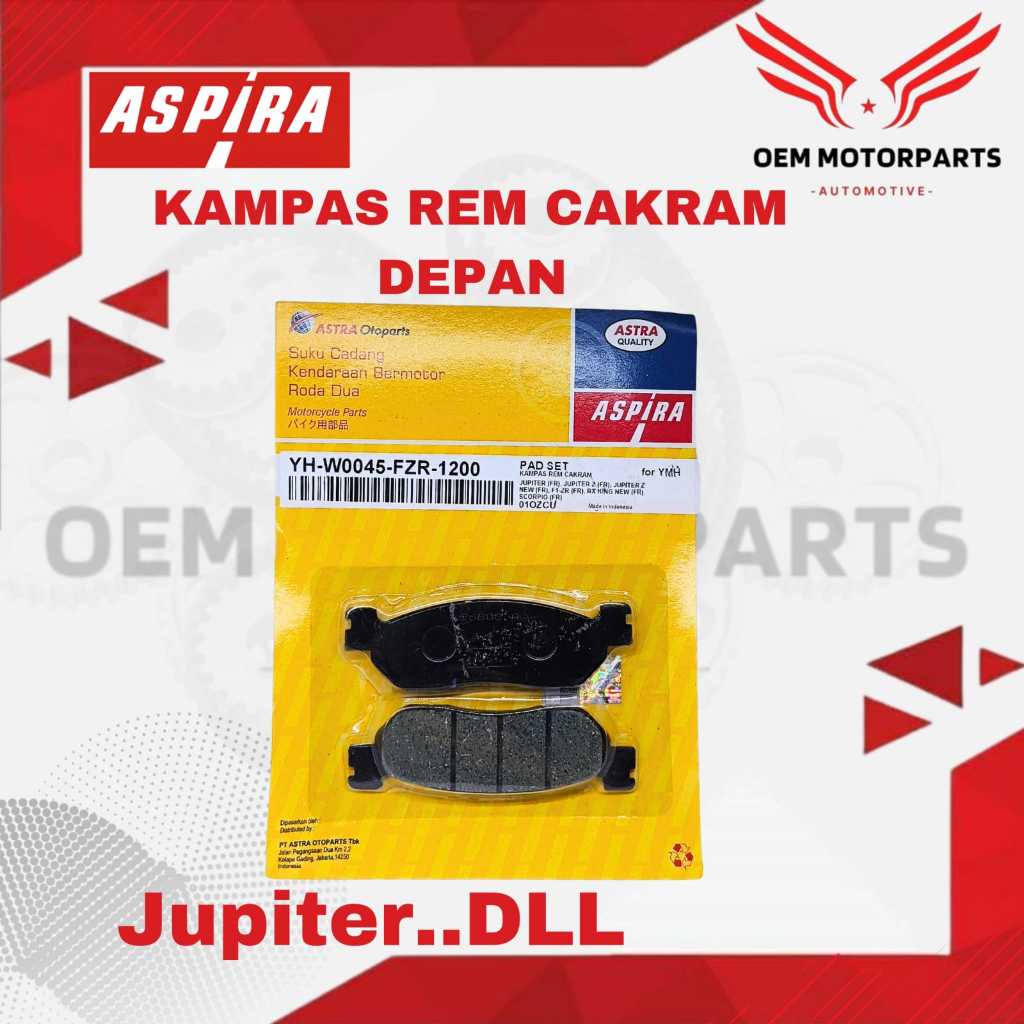 ผ้าเบรกหน้า FZR 1200 JUPITER (FR) JUPITER Z (FR) JUP Z NEW (FR) FIZR (FR) RXK NEW (FR) SCORPIO (FR) 