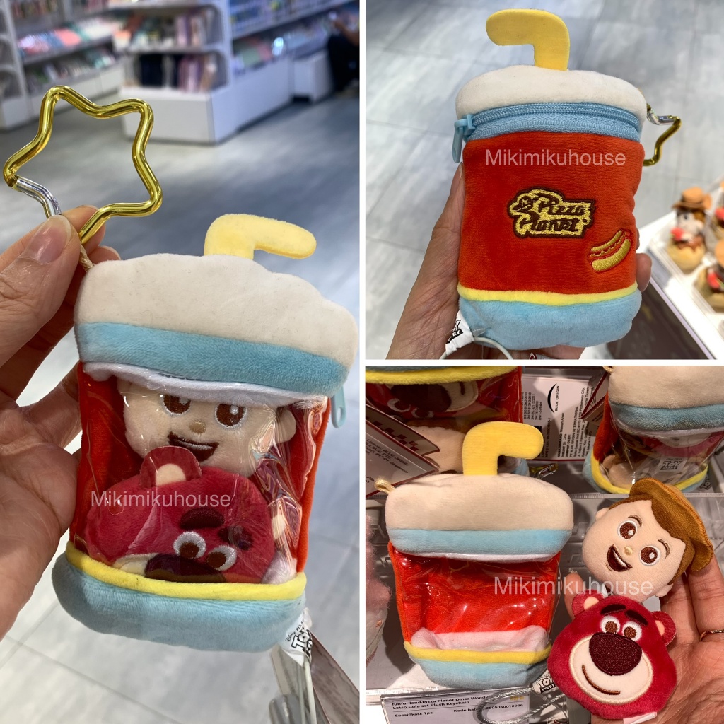 GANTUNGAN OHSOME TOY STORY PLUSH พวงกุญแจ DISNEY PIXAR TOYSTORY FUNFUNLAND PIZZA PLANET WOODY LOTSO 