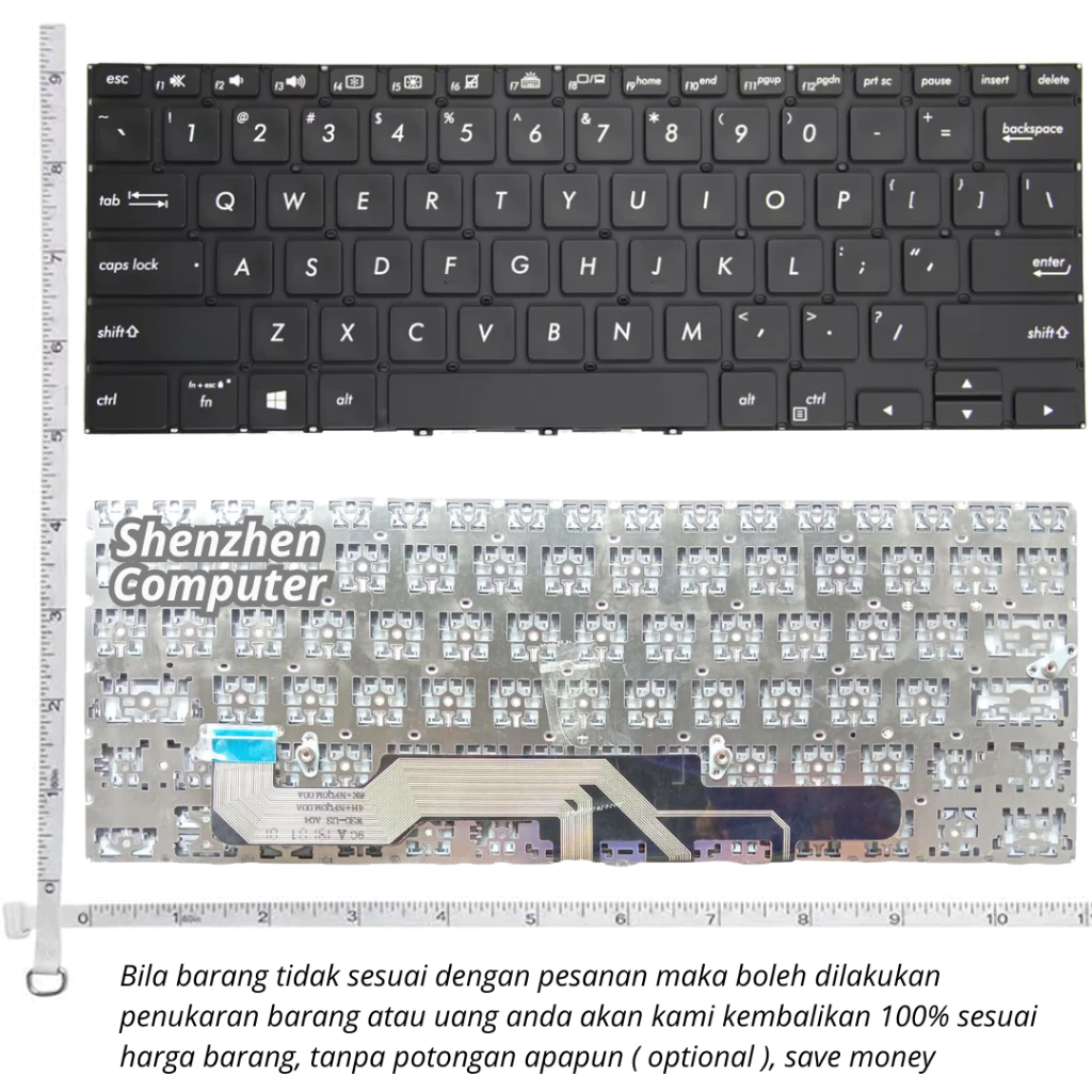 คีย์บอร์ด Asus Zenbook Flip 13 UX362/UX362F/UX362FA/UX362CA/UX363EA thumbnail 3