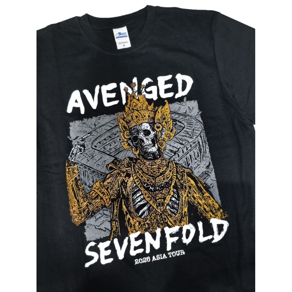 เสื้อยืด AVENGED SEVENTFOLD - ASIA TOUR 2026 VOL1 เสื้อยืดวง A7x nightmare rock pop โลหะในตัว plastisol xtab distro
