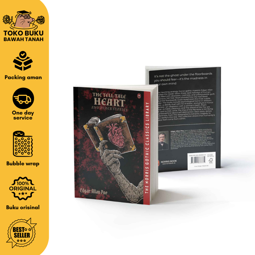 นวนิยายโกธิค The Tell-Tale Heart และเรื่องอื่น ๆ - Edgar Allan Poe - หนังสือภาษาอังกฤษ (หนังสือนอร์ร