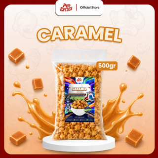 PopENjoy - [NEW] POPCORN CARAMEL 500gr | Snack Ringan Makanan Manis Crispy Camilan Popkron Snack Jagung Popcorn Snack Nobar Piala Dunia