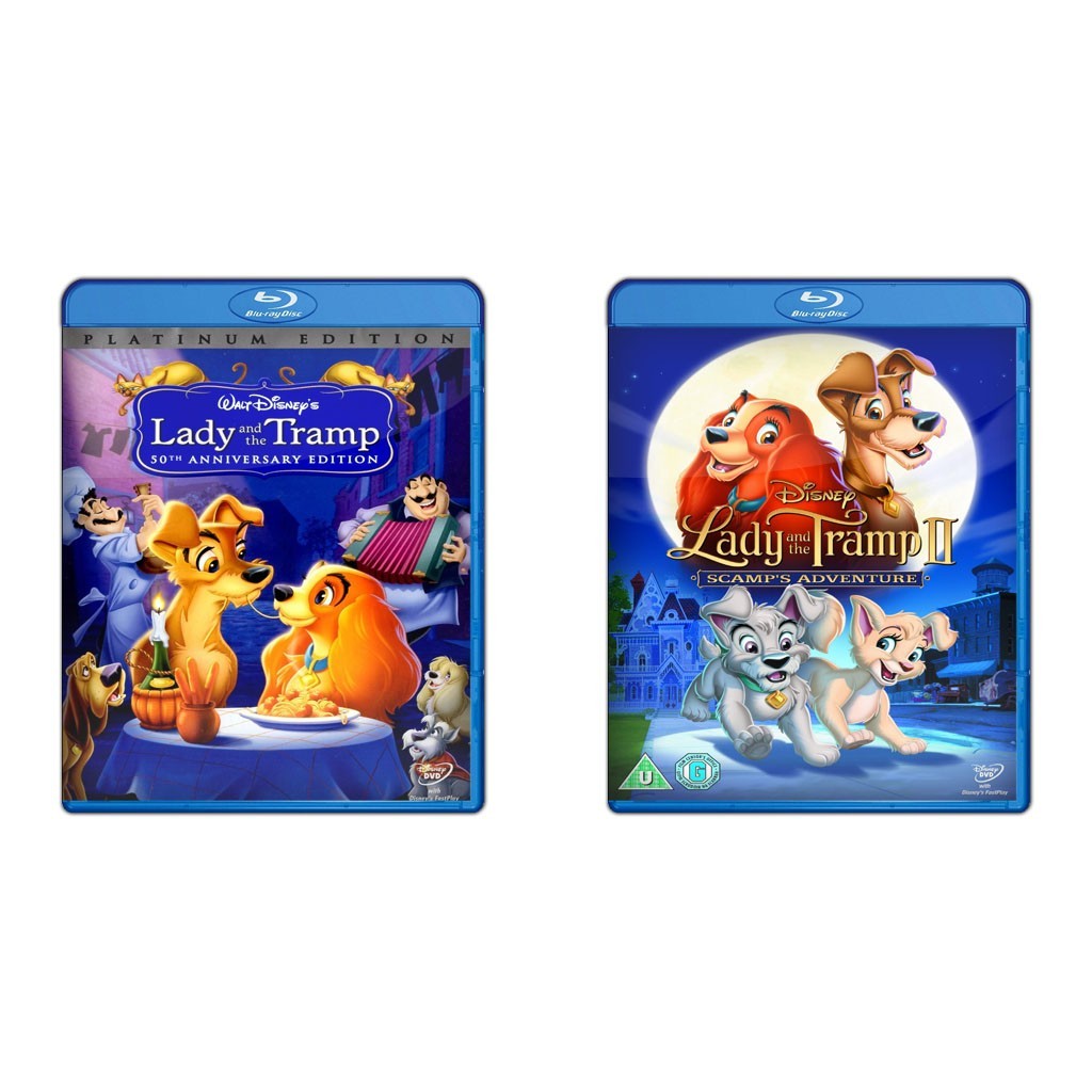 DVD Lady And The Tramp (1955) + DVD Lady And The Tramp II Scamps Adventure (2001)