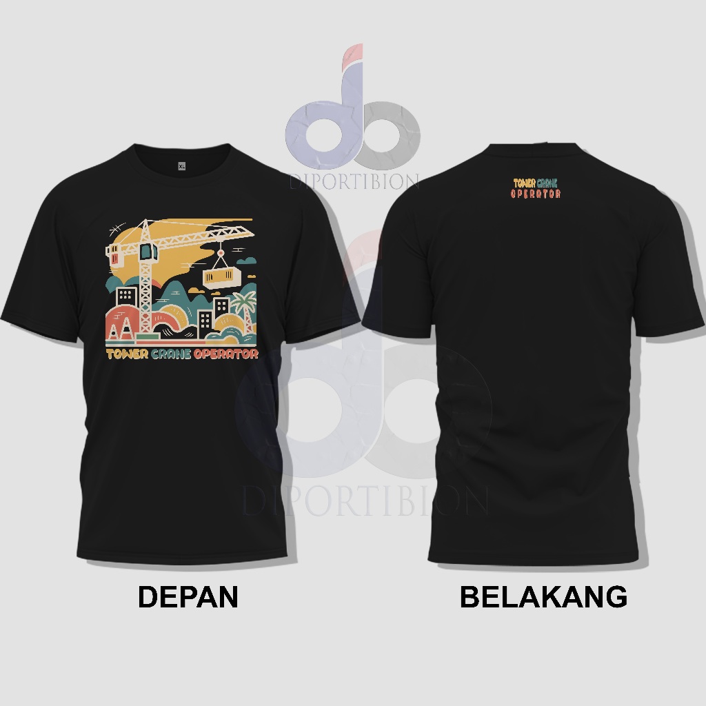 เสื้อยืดแขนสั้น Tower Crane Operator | เสื้อยืดแขนสั้น Tower Crane Operator