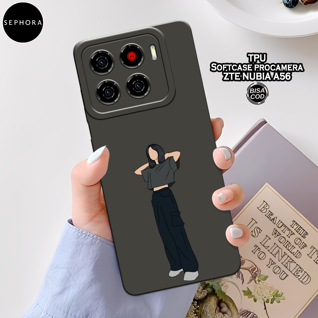 เคส ZTE Nubia A56 ล่าสุดของ HP - เคสแฟชั่นสตรี - ZTE Nubia A56 Softcase - เคสกล้อง Pro - เคส ZTE Nub