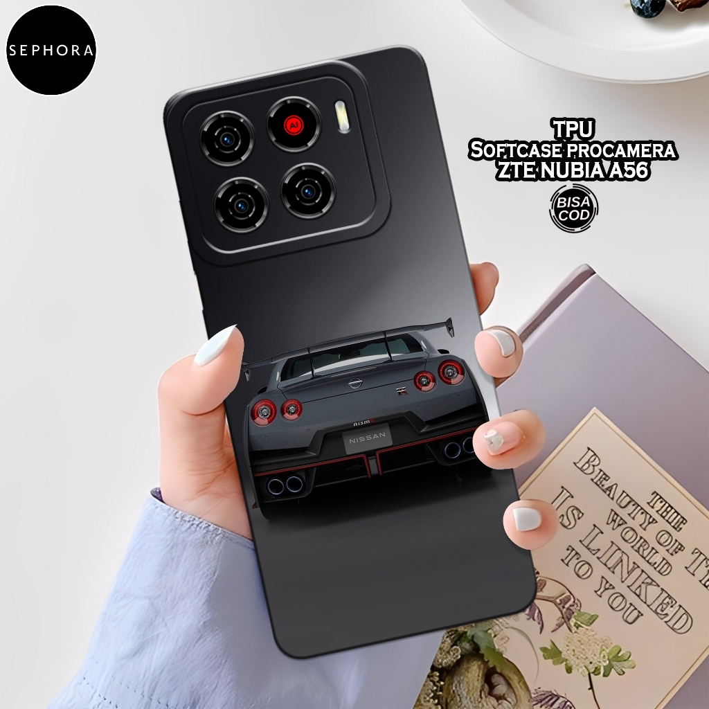 HP เคส ZTE Nubia A56 รุ่นล่าสุด - เคสรถแฟชั่น - ZTE Nubia A56 Softcase - เคสกล้อง Pro - เคส ZTE Nubi