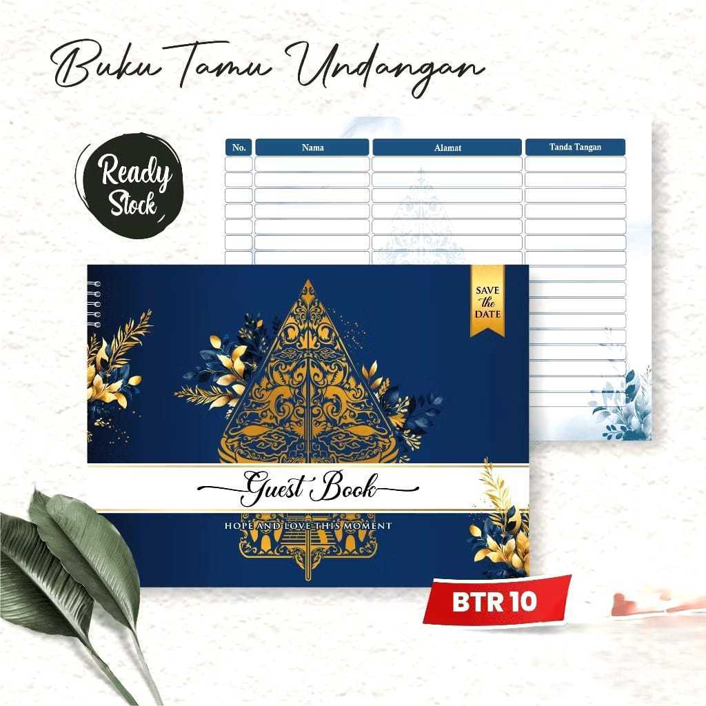 AESTHETIC WEDDING GUEST BOOK BTR 10