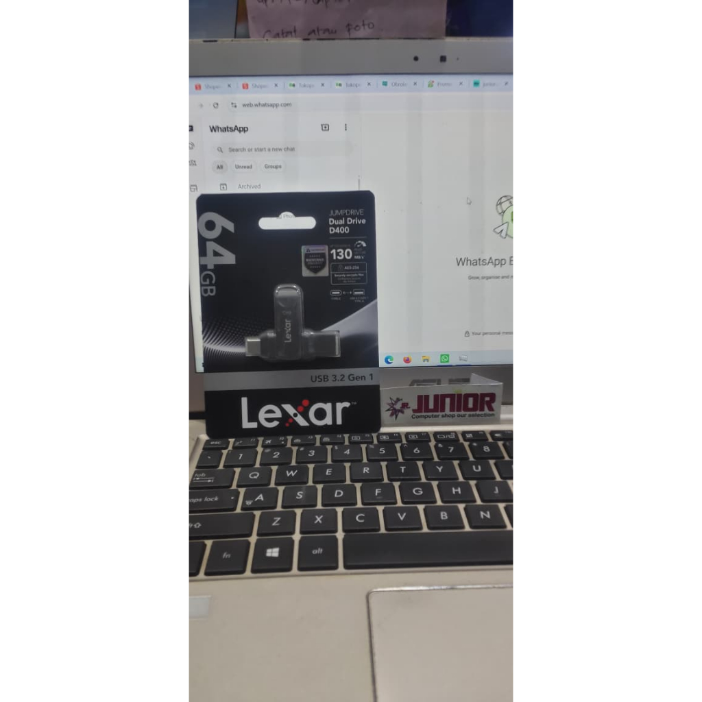 Lexar Flashdisk JumpDrive Dual Drive D400 OTG 64GB - 64 GB USB-C 3.2 UP TO 130MB/s