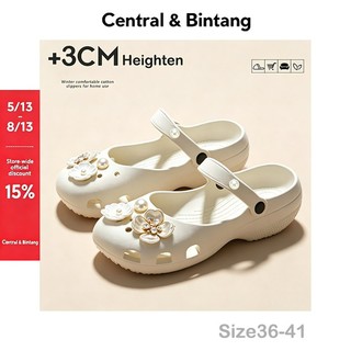 Central & Bintang 2026 Sandal Lubang Model Balet Wanita Sol Lembut Nyaman Musim Panas Outdoor Pantai