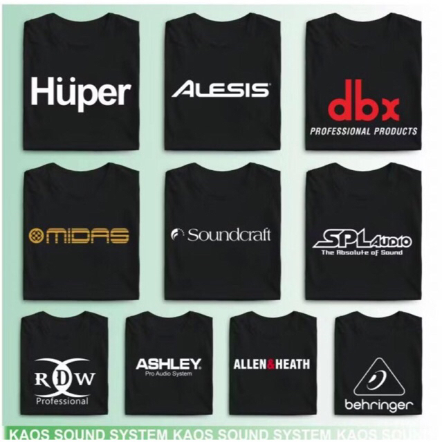 เสื้อยืด Sound System - เสื้อยืดผู้ชาย / ผู้หญิง - เสื้อยืด Distro - Audio SPL Audio / Huper / Ashle
