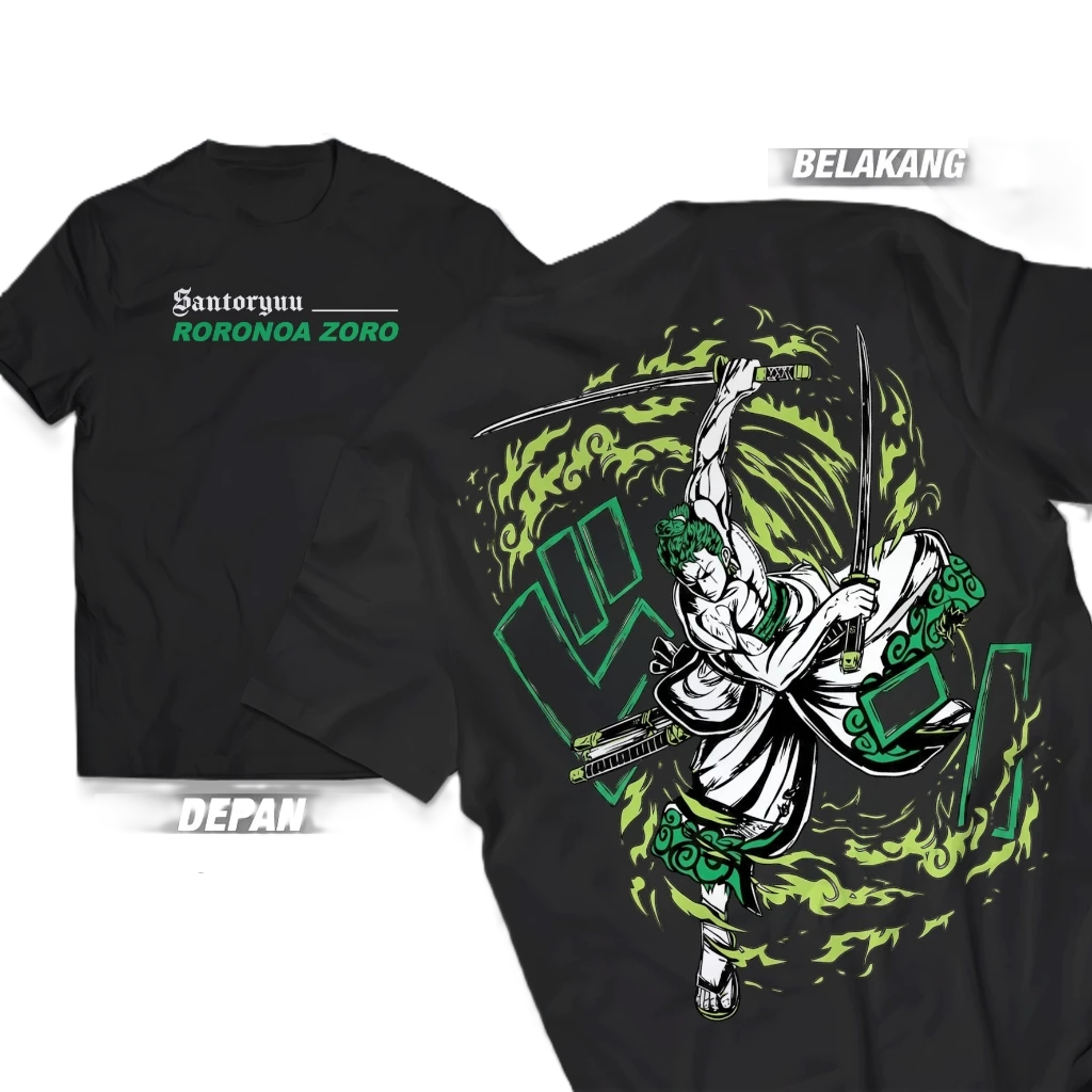 เสื้อยืด RORONOA ZORO, RORONOA ZORO Distro เสื้อยืดสําหรับผู้ชายและผู้หญิง
