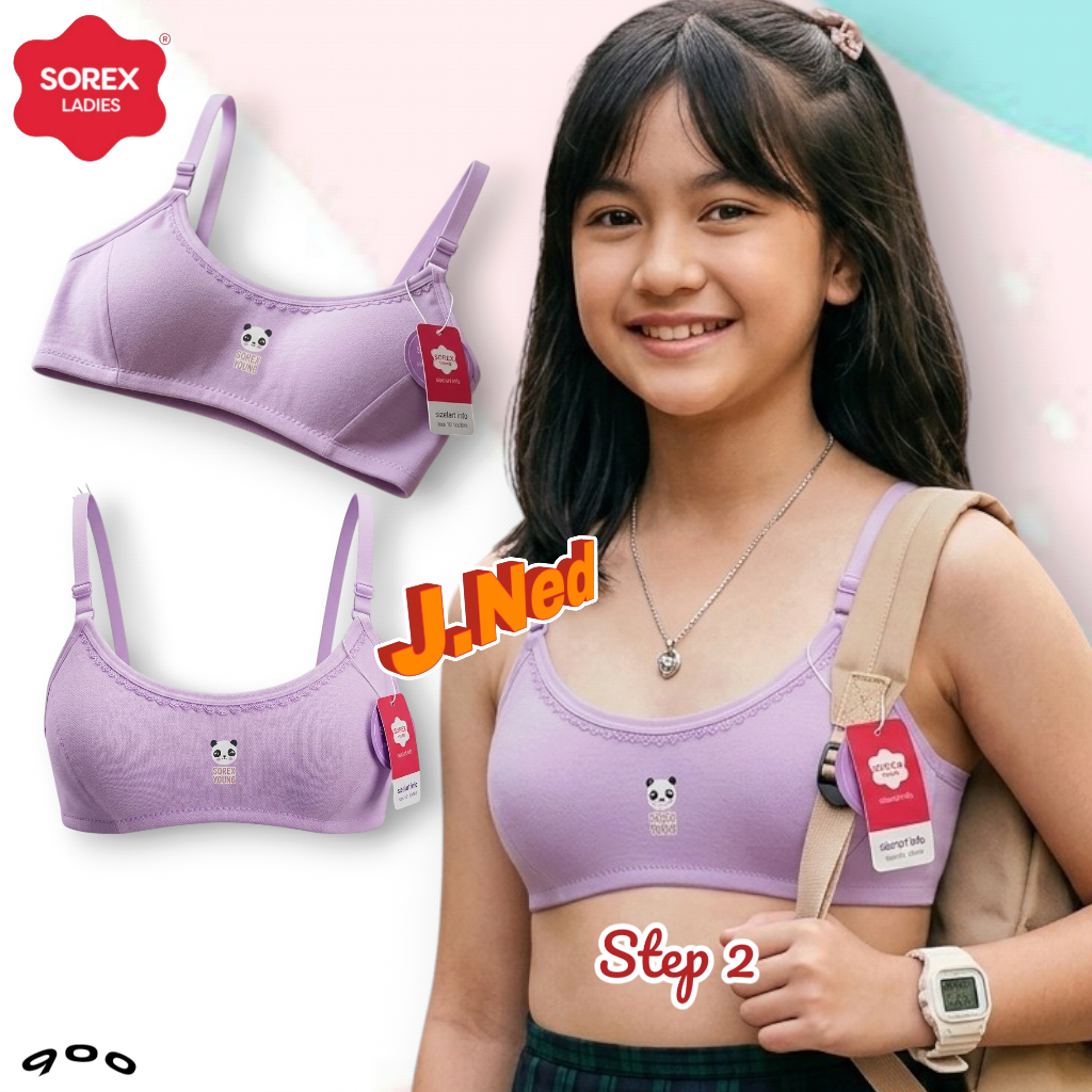 J900 (1-3 ชิ้น) Sorex Mini Bra สําหรับวัยรุ่น Miniset Step 2 Size 32 - 36