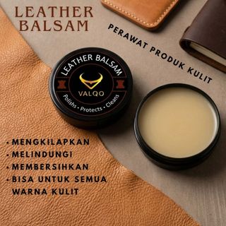 VALQO Leather Balsam Leather Care Biopolish Perawatan Tas Kulit Sepatu Leather Balm Beeaswax Semir