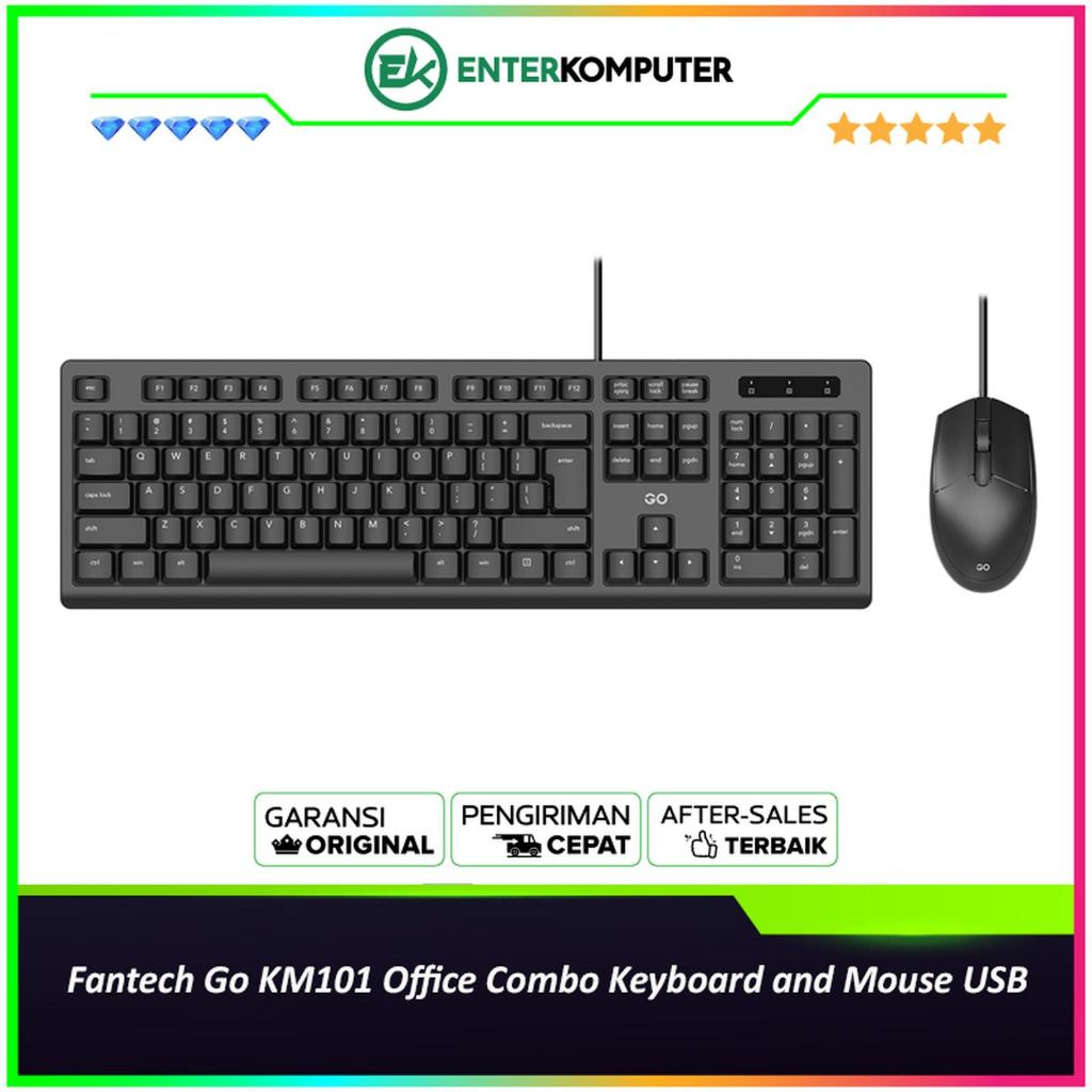 Fantech Go KM101 Office Combo คีย์บอร์ดและเมาส์ USB