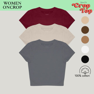 kaos crop wanita korea crop top putih polos kaos crop polos wanita