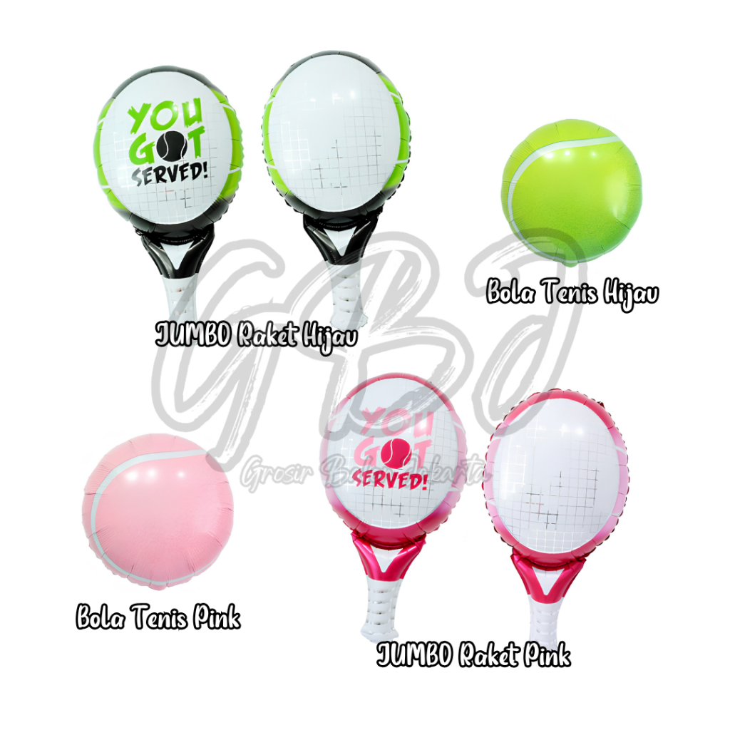 JUMBO Foil Balloon Tennis Padel / Racket Sports Racket / & Racket Sport Balloon / Tennis Pickleball