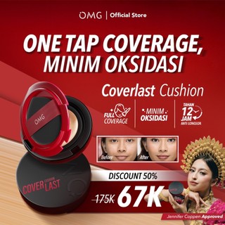 [NEW SHADE!] OMG Coverlast Cushion 15g | High Coverage Dewy | No-Oxidize 12H I Poreless I Halus & Flawless