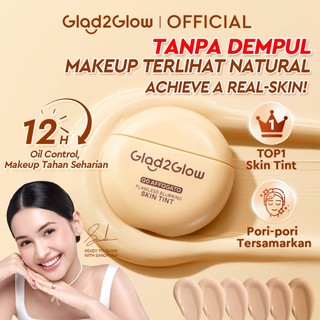 [NEW LAUNCH]GLAD2GLOW FLAWLESS BLURRING SKIN TINT 15g Concealer Foundation Bedak padat Make up Lightweight Coverage Long-lasting 12-Hour Soft-Focus Flawless Skin oil-control  Bio-Mimetic Film Technology  Care g2glow official store