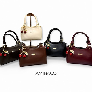 AMIRACO - NONA Bag Selempang Jinjing Wanita Free Gantungan Cerry Size 20x11cm