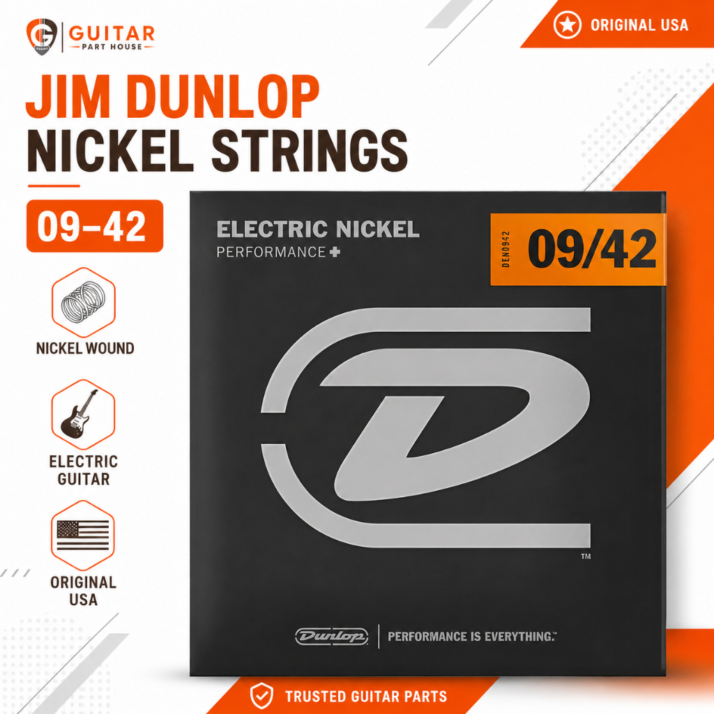 สายกีตาร์ไฟฟ้า Jim Dunlop Nickel 09-42 Original USA | สายกีตาร์ไฟฟ้า Jim Dunlop