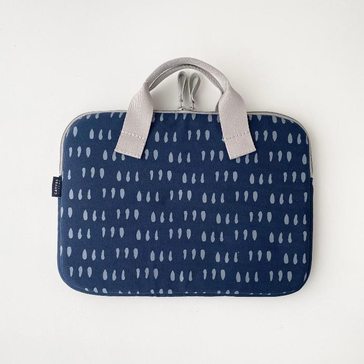 Coma Navy Canvas Living กระเป๋าใส่แล็ปท็อปขนาด 14 นิ้ว